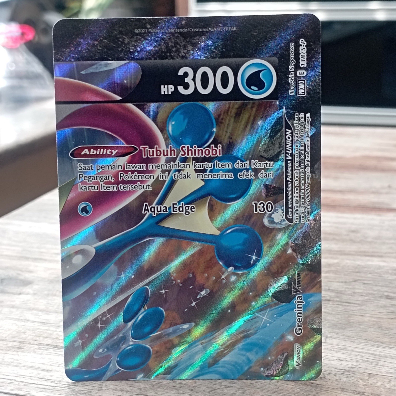 3 Sets Pokemon V-UNION Promo Mewtwo Zacian Greeninja Promo Pokemon TCG indonesia