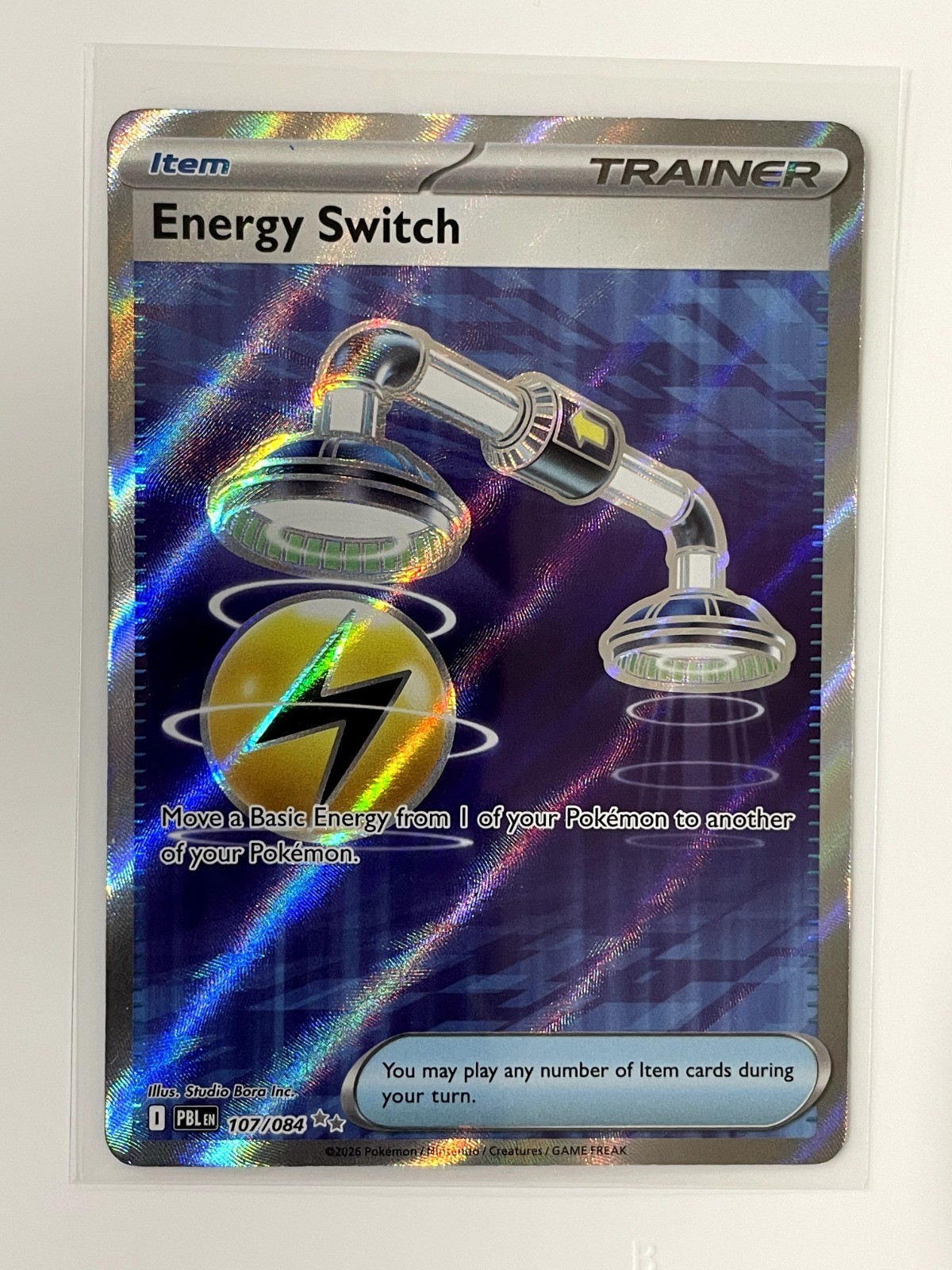 Energy Switch Holo Ultra Rare ME05: Pitch Black 107/084 NM