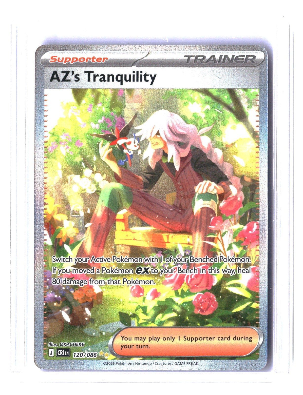 AZ’s Tranquility Special Illustration Rare ME04: Chaos Rising CRI 120/086 NM