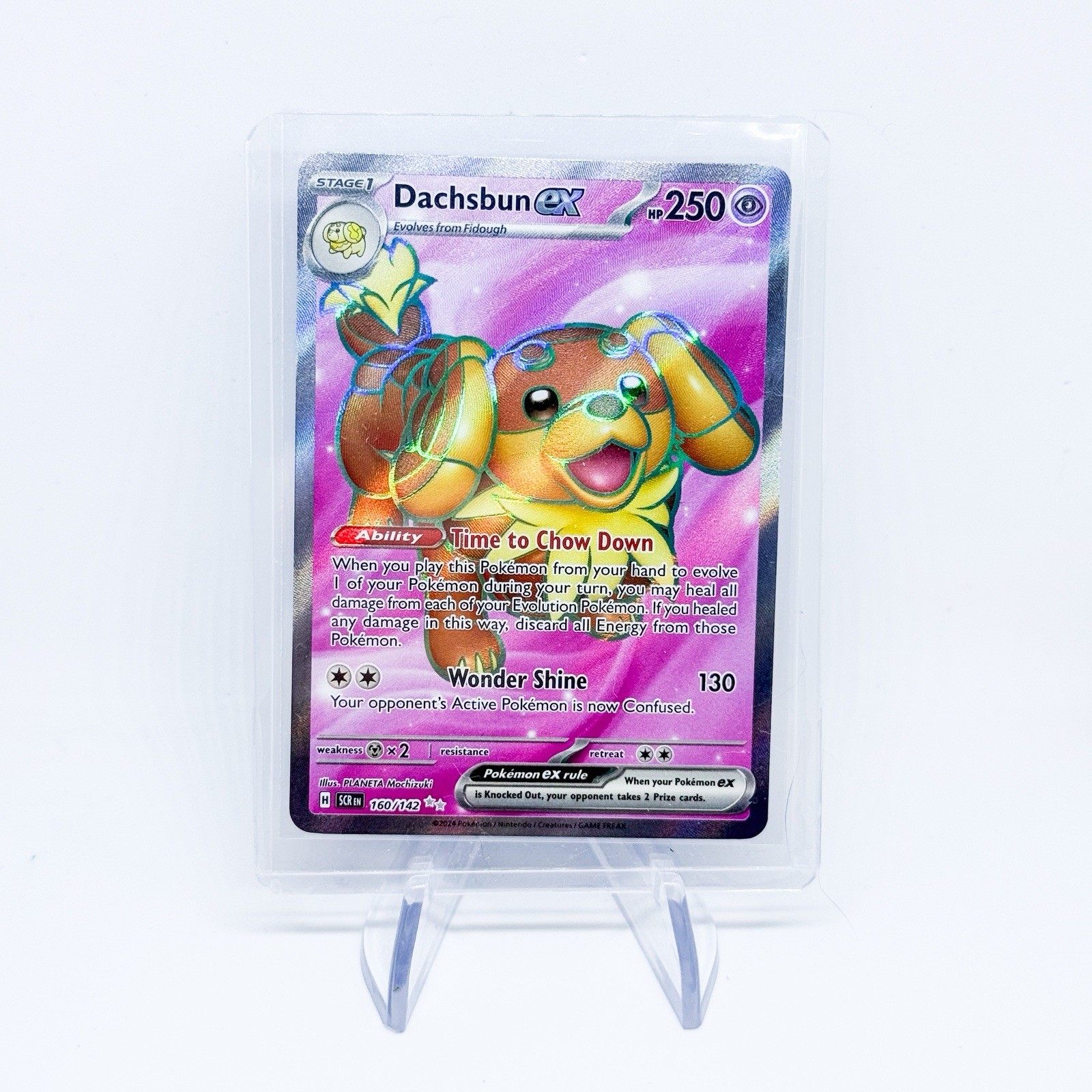 Pokémon TCG Stellar Crown: Dachsbun EX Ultra Rare Card 160/142