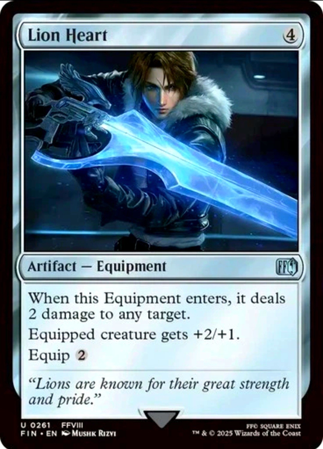 X 1 Lion Heart NM-M FIN 261 MTG Magic The Gathering