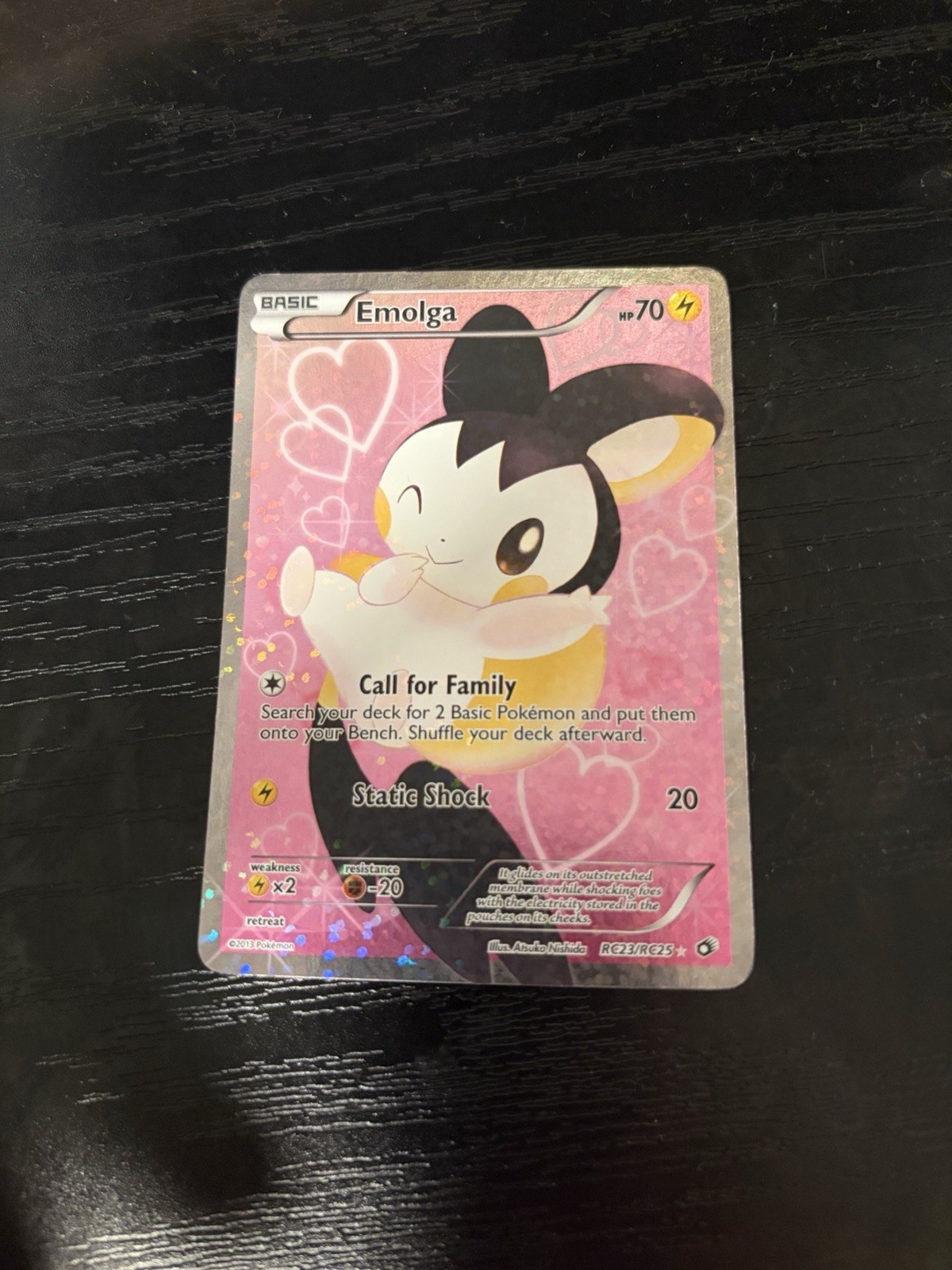 Pokemon Emolga RC23 Full Art Ultra Rare Legendary Treasures Holo