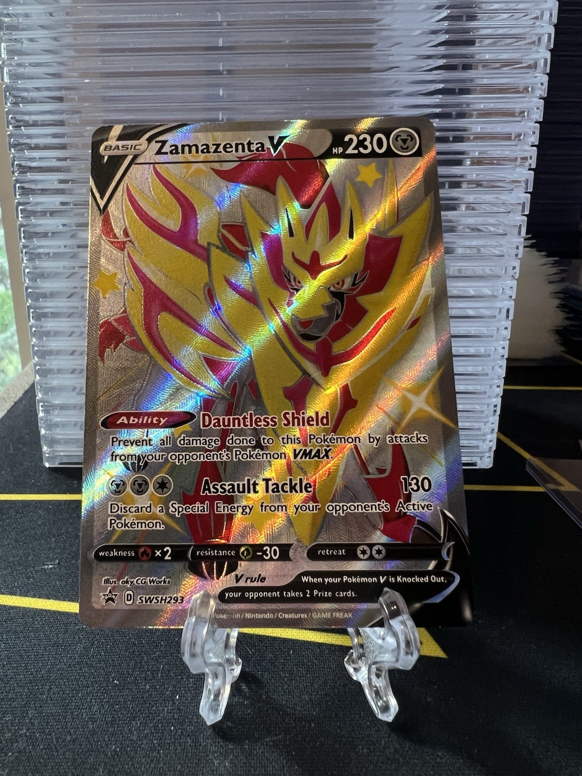 Zamazenta V (Shiny) – SWSH293 Promo Holofoil SWSH: Sword & Shield Promo Cards NM