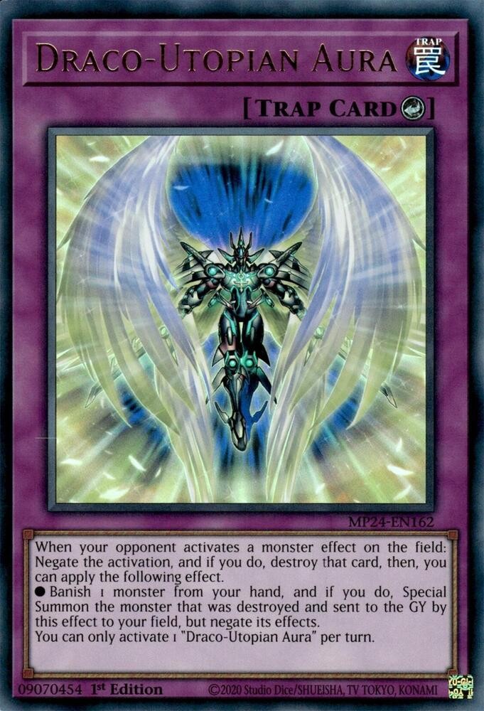 Yugioh Draco-Utopian Aura 1st Edition Ultra Rare MP24-EN162 NM