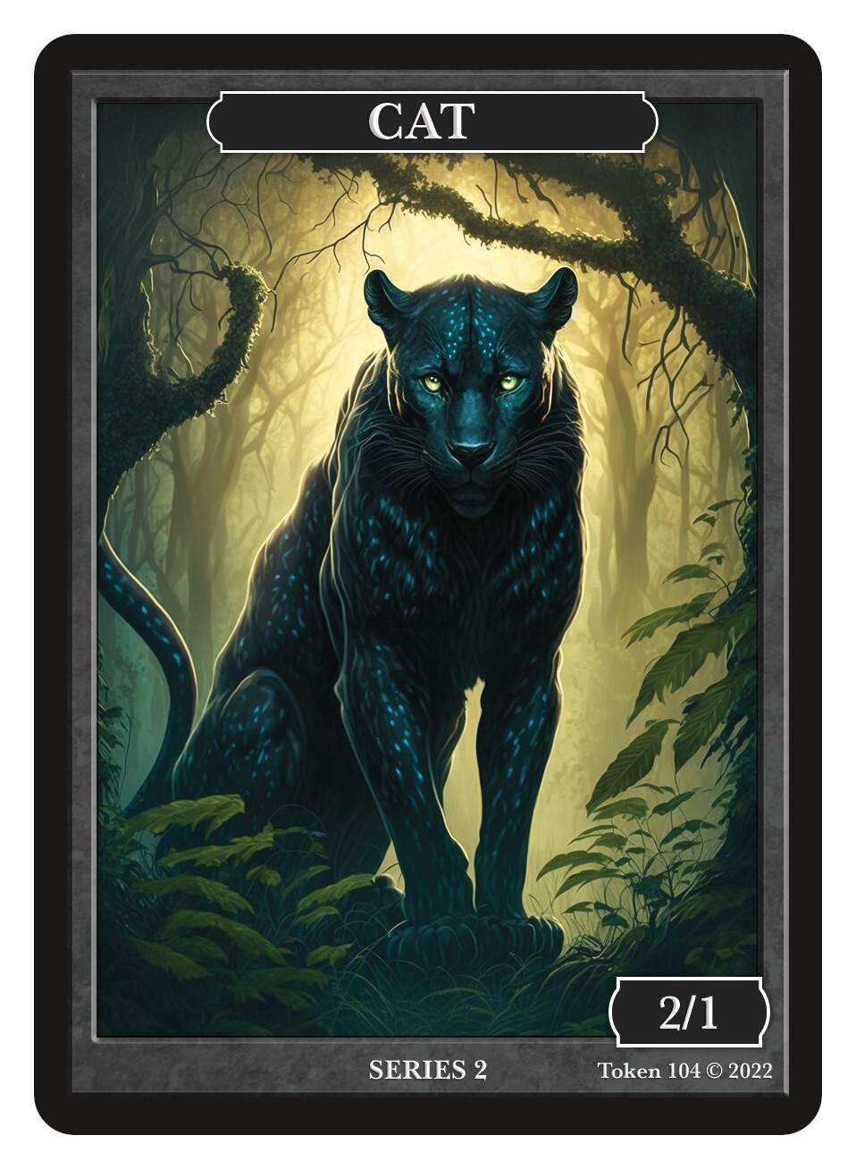 Cat Token Givememana Tokens Series 2 Magic the Gathering MTG Penumbra Bobcat