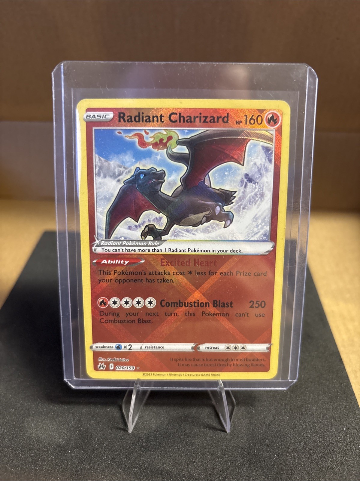 Radiant Charizard 020/159 Crown Zenith Holo Rare Pokemon Card TCG NM