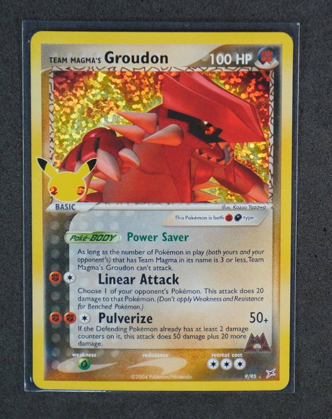 Team Magma’s Groudon Holo #9/95 Celebrations: Classic Collection 2021 NM