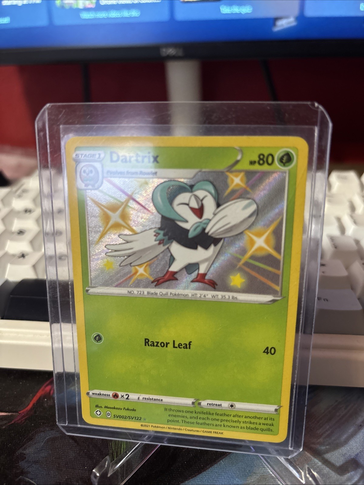 Dartrix SV002/SV122 Shining Fates Shiny Rare Holo NM