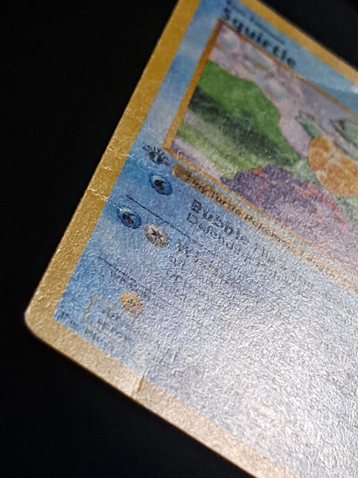 1st Edition Shadowless Base Set Squirtle HP 3d Stamp