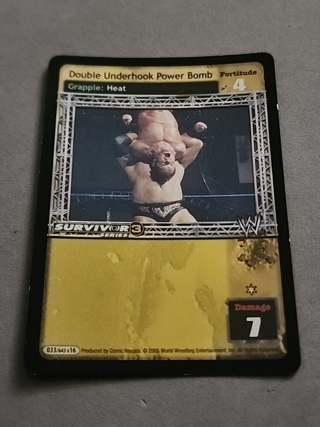 RAW DEAL Comic Images DOUBLE UNDERHOOK POWER BOMB HEAT SS3 FOIL 2 AVAILABLE