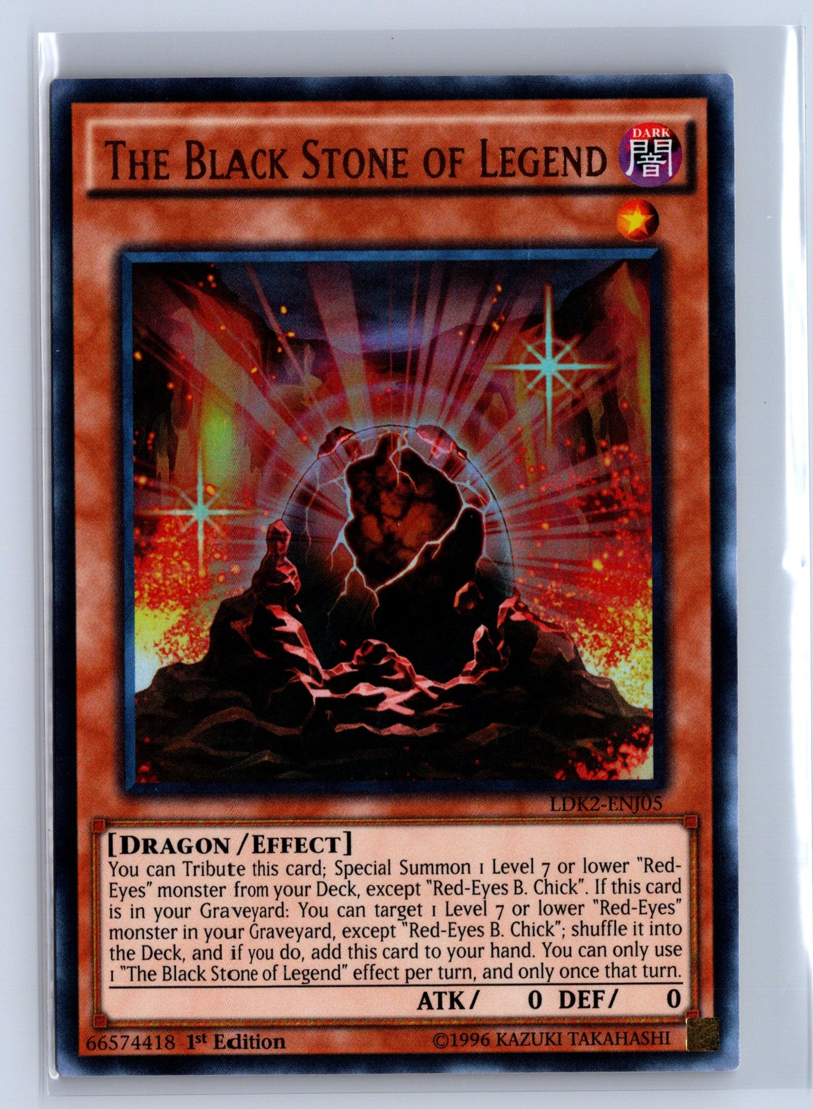 Yugioh: Legendary Decks II The Black Stone of Legend #LDK2-ENJ05 Ultra Rare