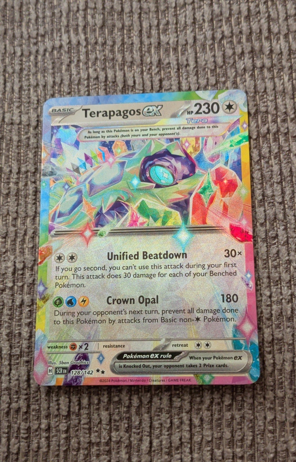 Terapagos ex 128/142 Sv07: Stellar Crown Holo