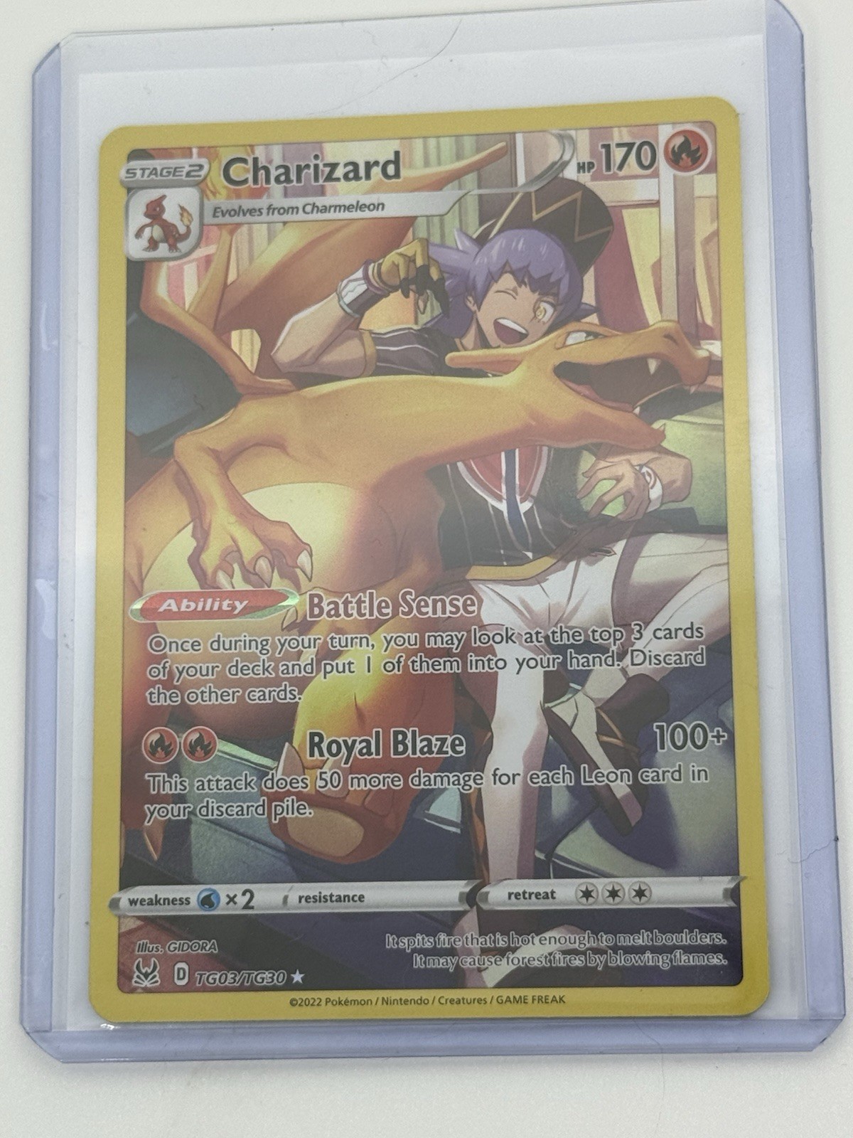 Pokemon TCG Charizard TG03/TG30 Ultra Rare Holo Lost Origin TG 170 HP EN