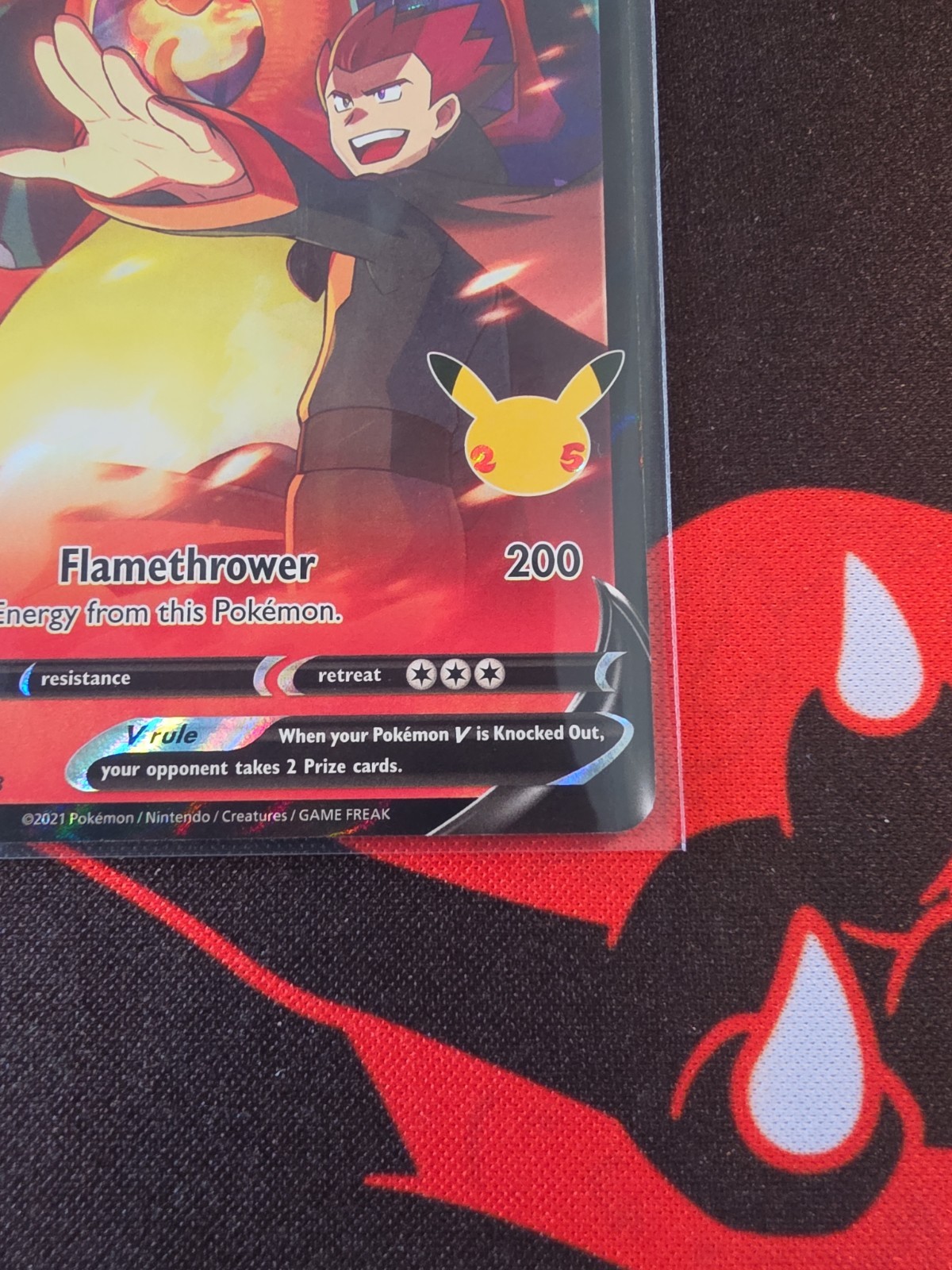 Lance’s Charizard V SWSH133 Holo Promo Sword & Shield Promo Pokemon Cards NM