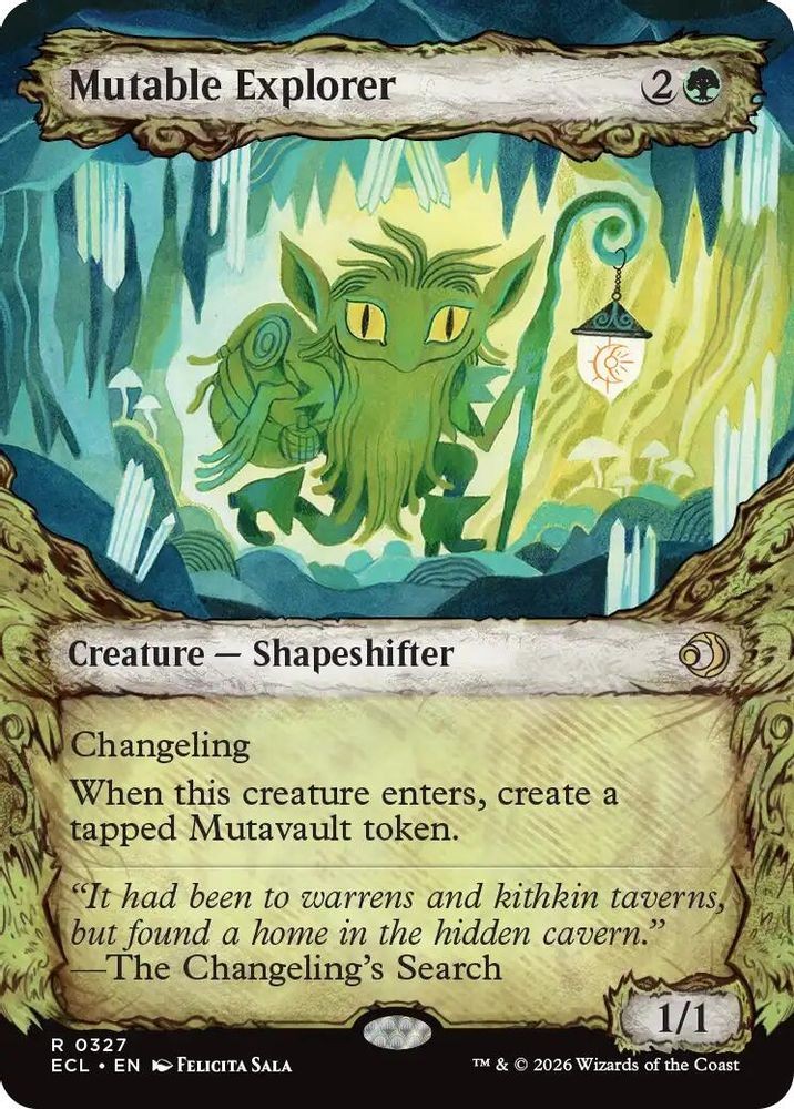 2026 Magic: The Gathering: ECL – Mutable Explorer Showcase (#327, R, Near Mint)
