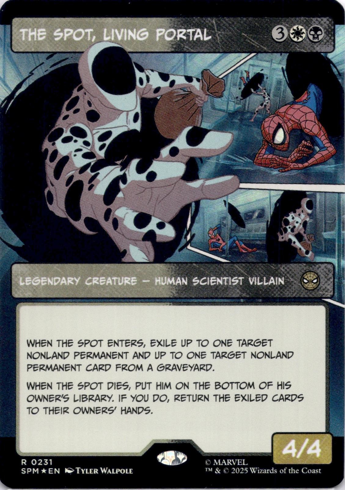 The Spot, Living Portal (FOIL) SPM #231 Spider-Man Magic: The Gathering NM