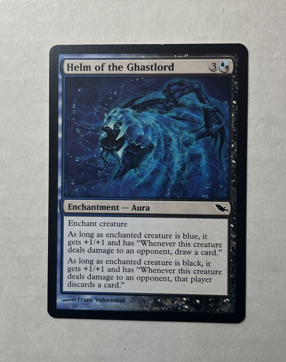 Helm of the Ghastlord -LP/NM – Shadowmoor MTG Magic The Gathering Card English