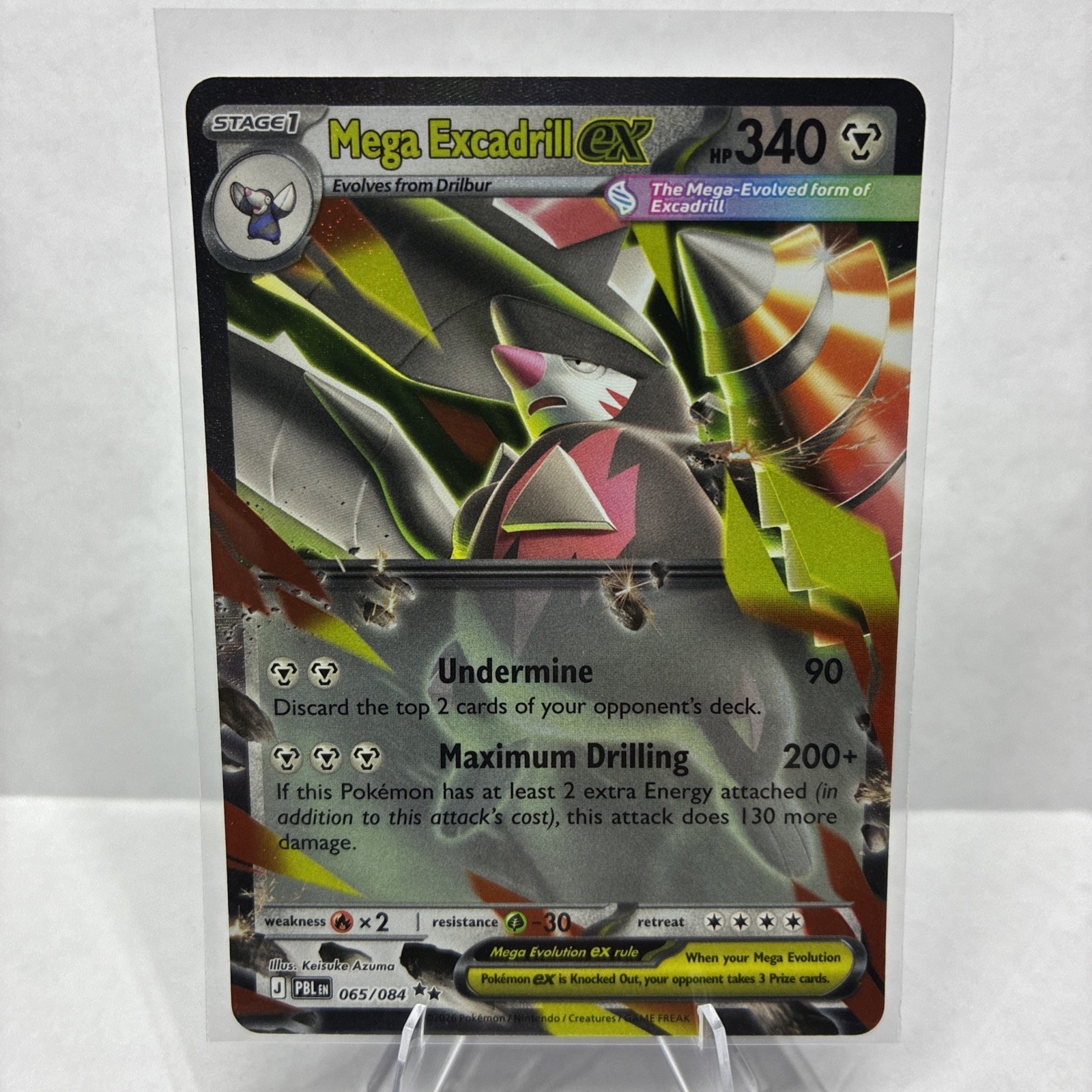 Mega Excadrill ex 065/084 Me05: Pitch Black Holo