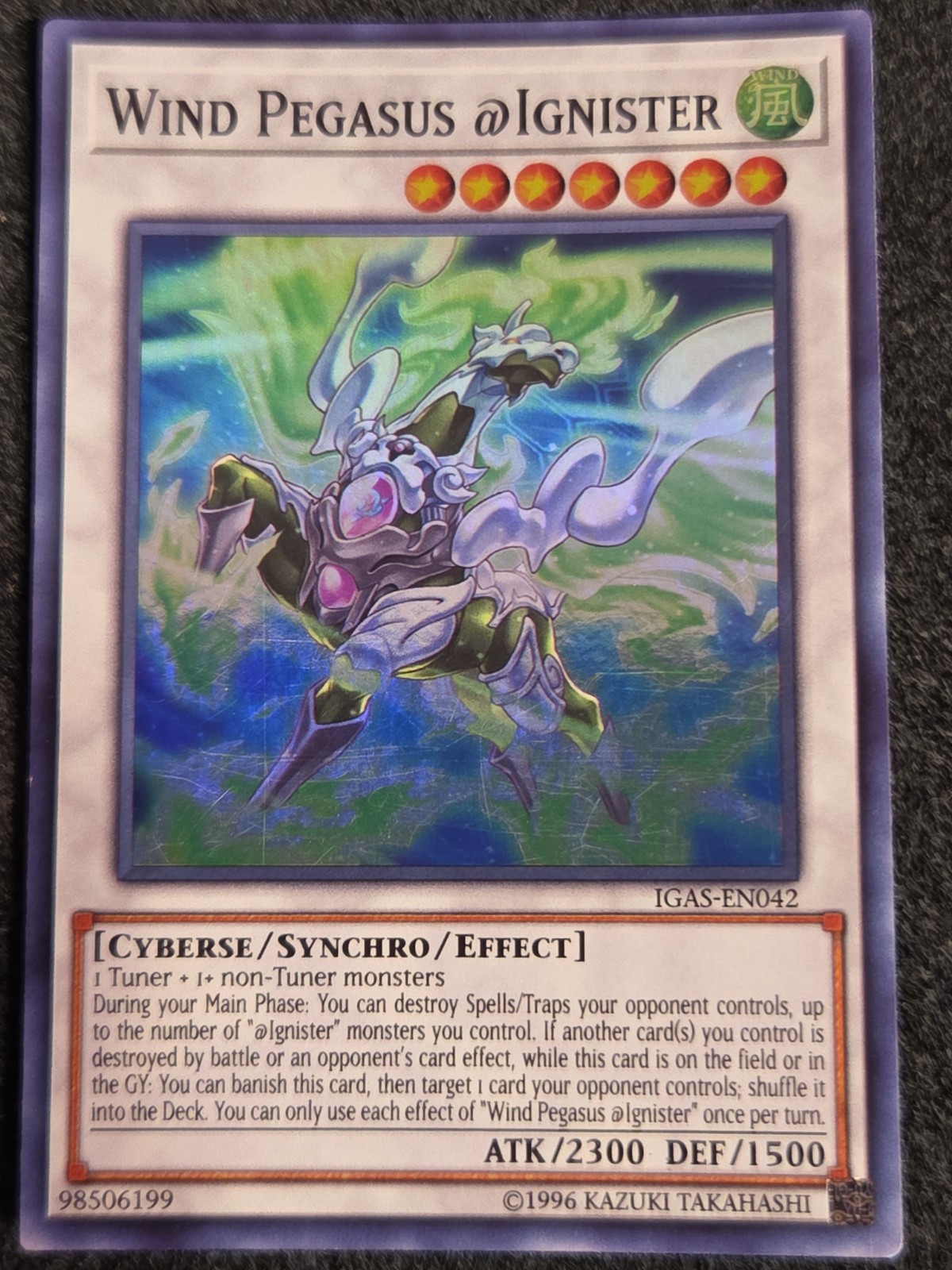 Yugioh Wind Pegasus @Ignister IGAS-EN042 Super Rare LP