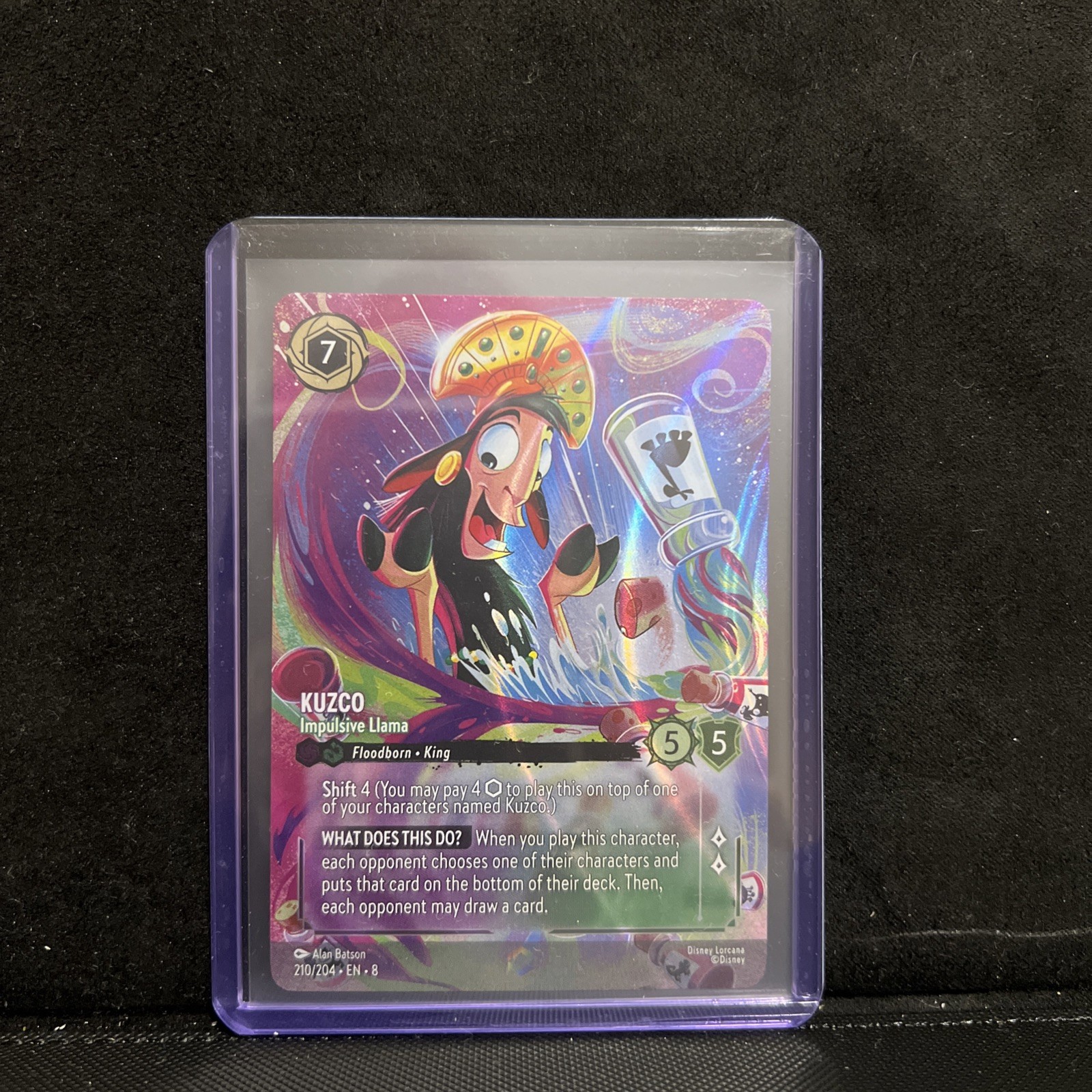 Disney Lorcana – Kuzco, Impulsive Llama (Enchanted) #210/204