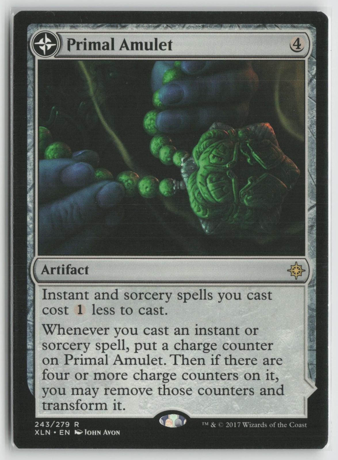 Primal Amulet Lightly Played 243 Ixalan Magic: The Gathering