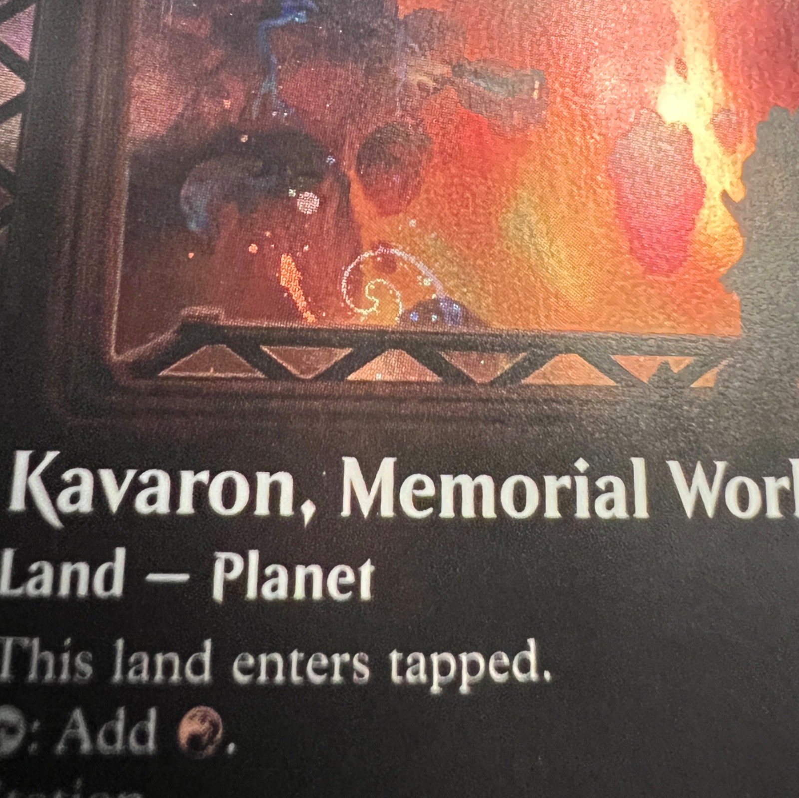 Kavaron, Memorial World Borderless Galaxy Foil Edge of Eternities Foil HD SWIRL