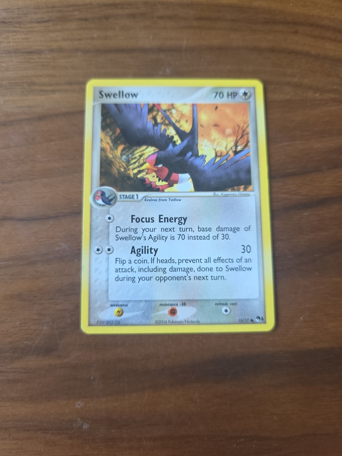 Swellow 15/17 Pokemon League POP Series 1 NM-MT See Pictures