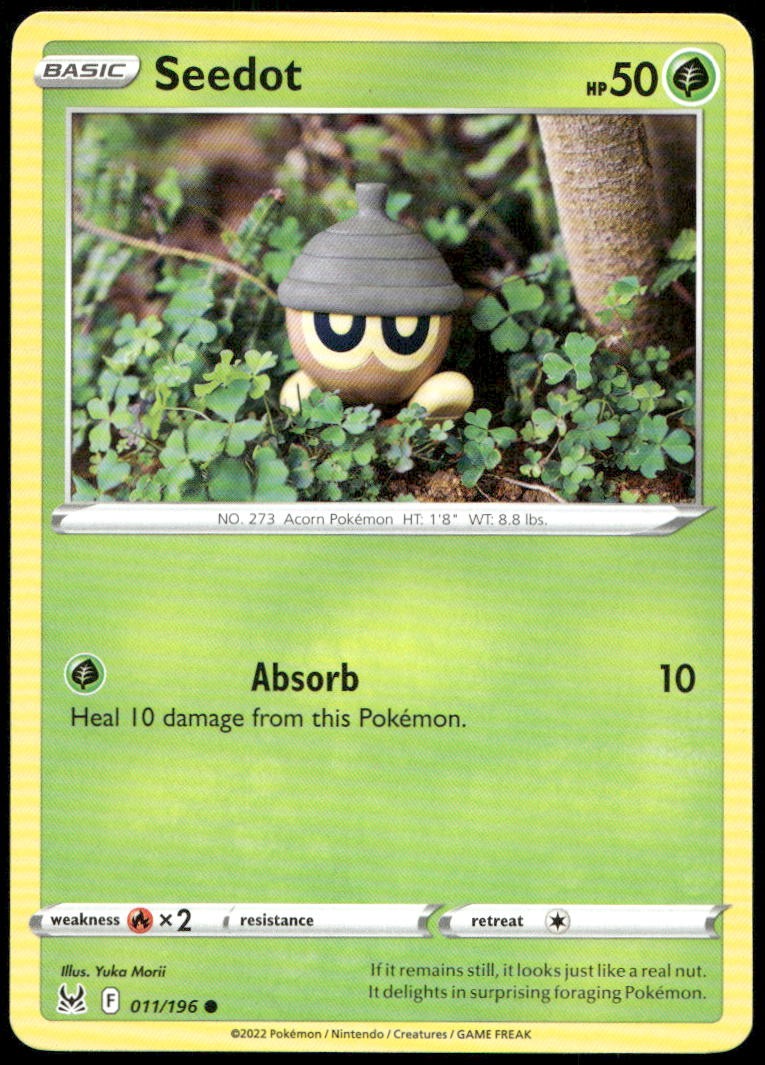 Seedot Common SWSH11: Lost Origin 011/196 NM