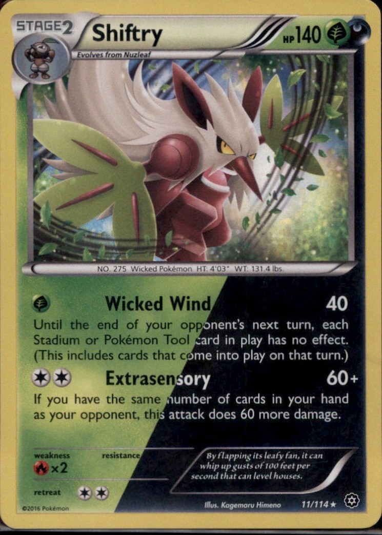 Shiftry Holo Rare XY – Steam Siege 11/114 NM