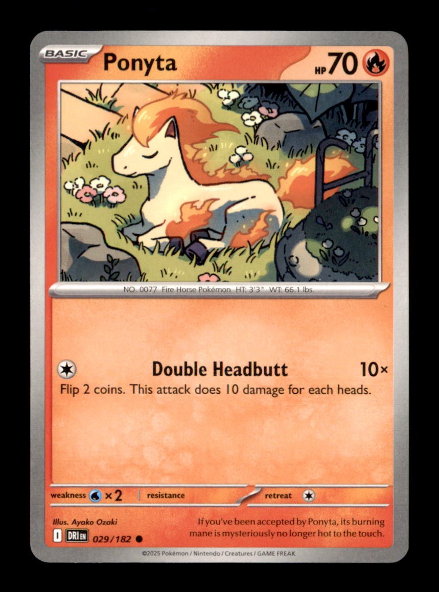 Ponyta Common SV10: Destined Rivals 029/182 NM