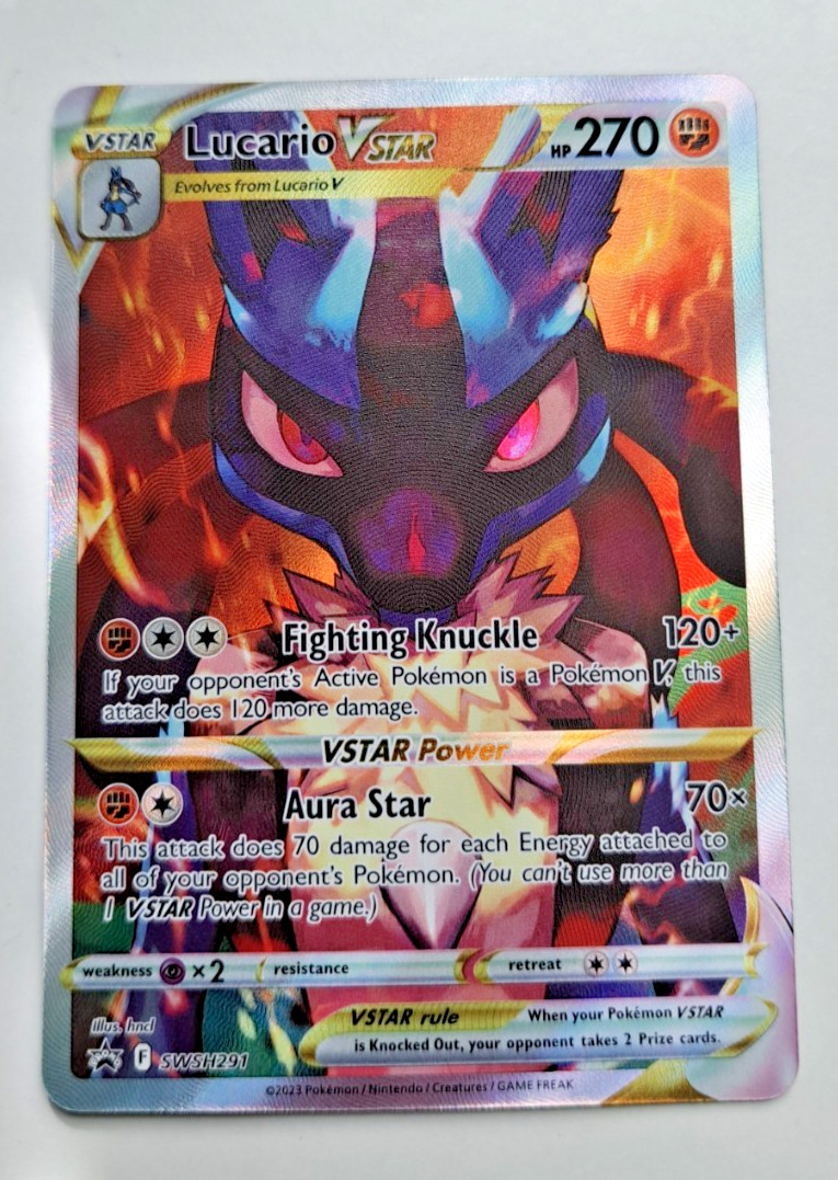 Pokemon TCG Lucario VSTAR SWSH291 SWSH: Sword & Shield Promo Cards Holo NM/MINT