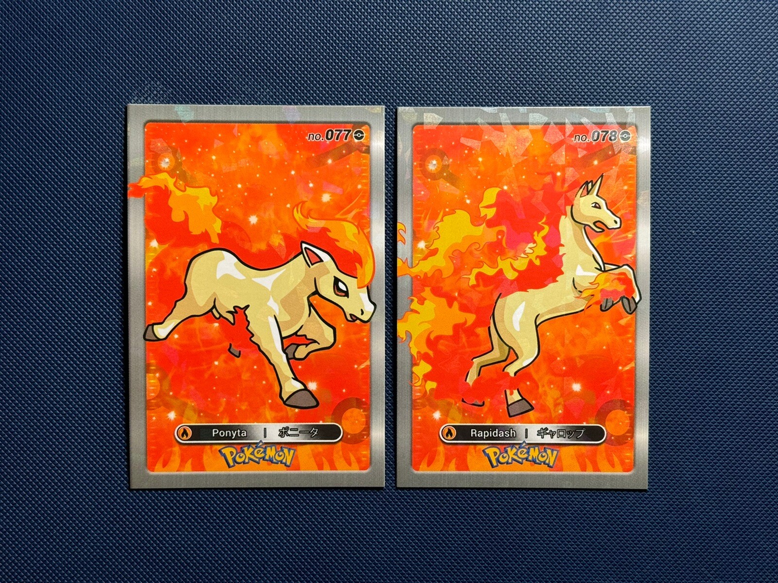 Pokemon Database Set Ponyta Rapidash Cracked Ice Holo 2 Card Set