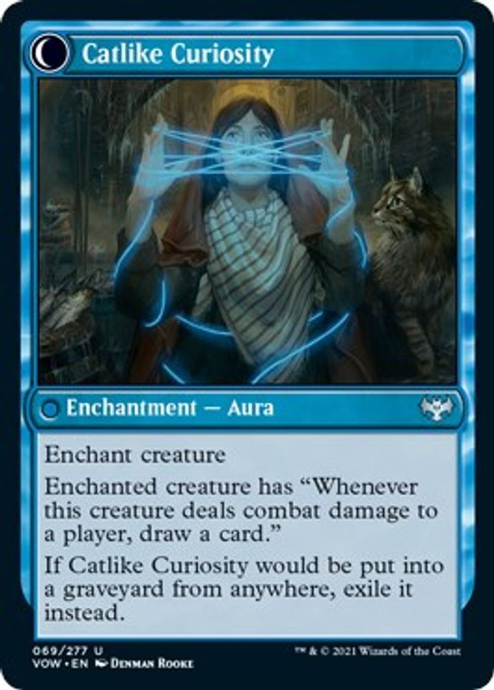2021 Magic: The Gathering: VOW – Mischievous Catgeist (#69, U, Lightly Played)