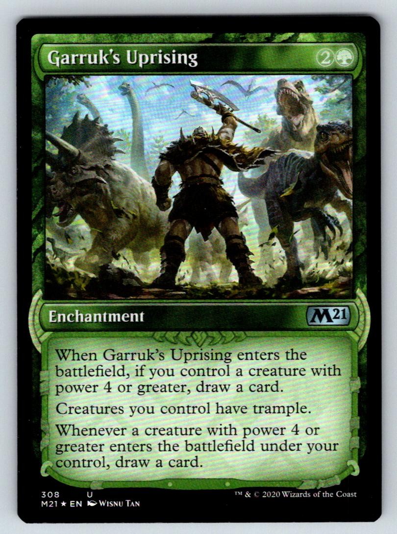 GARRUK’S UPRISING (SHOWCASE) 308 CORE SET 2021 UC NM/M FOIL TAN