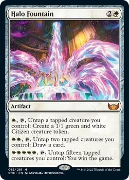 1x Halo Fountain – Streets of New Capenna – NM – MTG