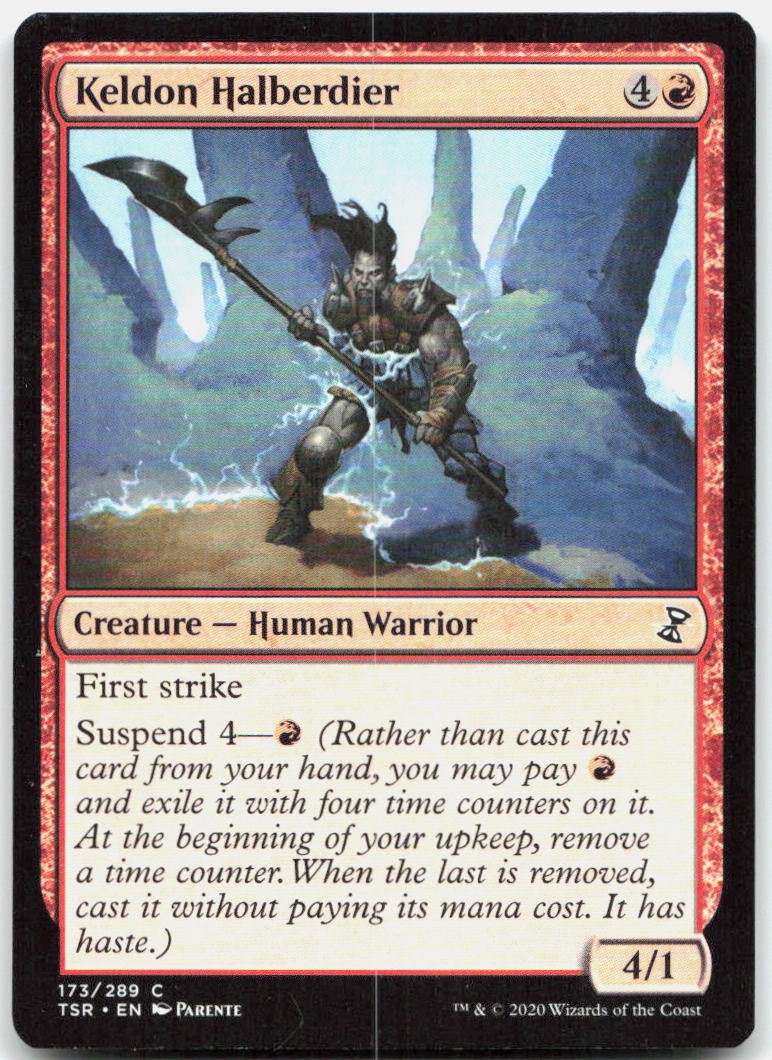 Keldon Halberdier C Time Spiral: Remastered 173 NM Paolo Parente