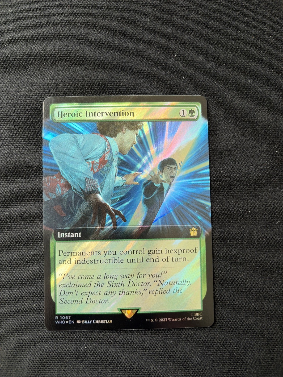 MTG Doctor Who Heroic Intervention SURGE FOIL 1067 NM