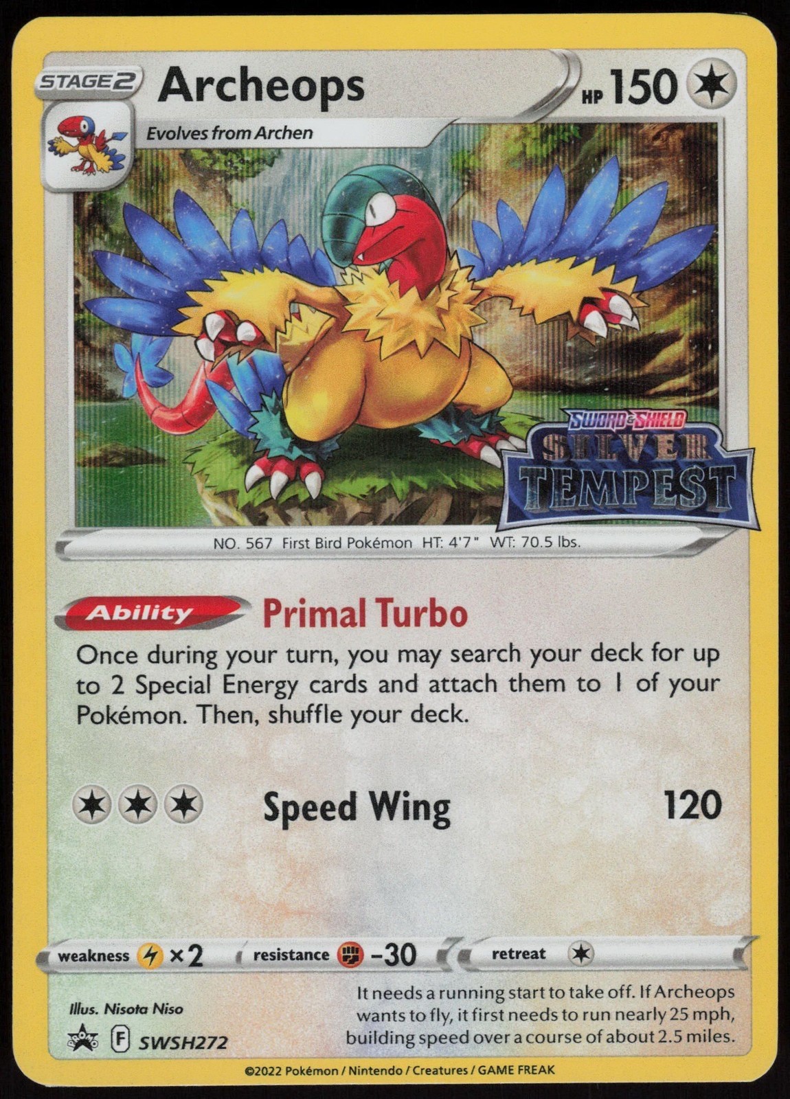 Archeops SWSH272 – Promo – PreRelease Holo Rare – NM/M