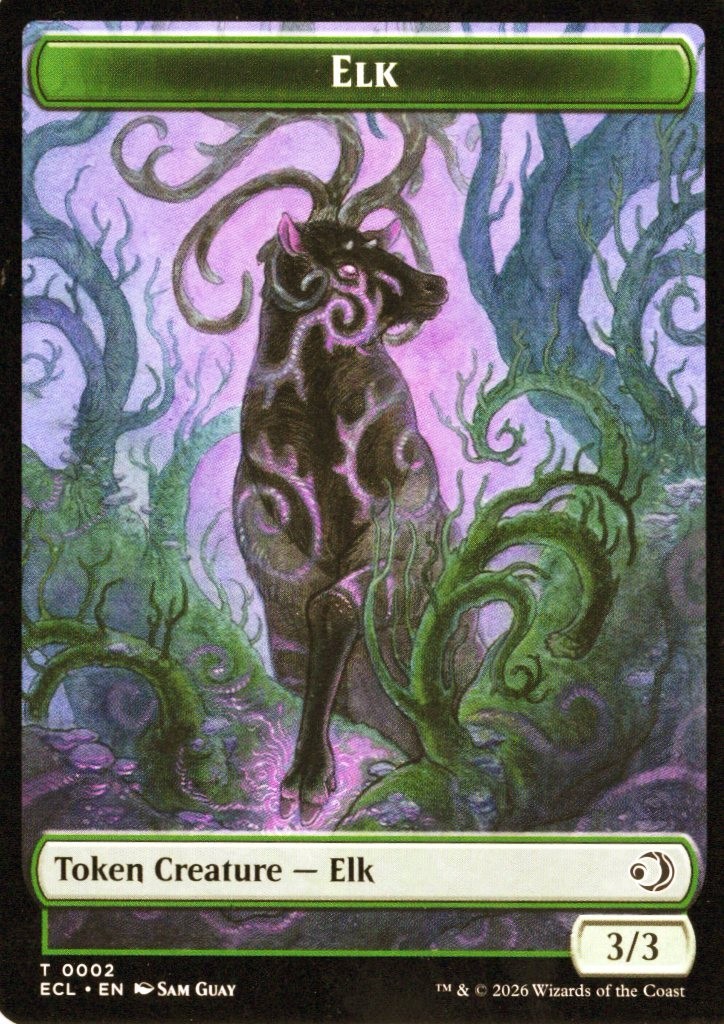 Mutavault/Elk Double-Sided Token Lorwyn Eclipsed Regular