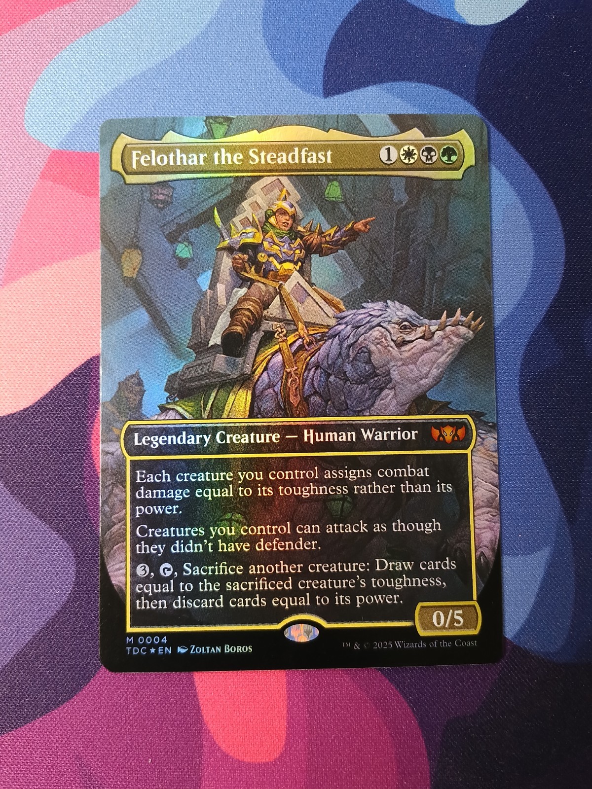 Felothar the Steadfast – Borderless Foil | Dragonstorm | NM | MTG
