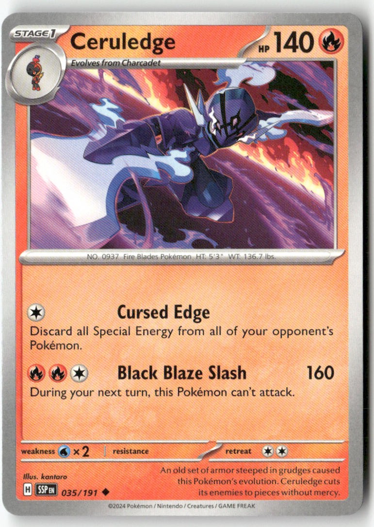 Ceruledge 035/191 Surging Sparks Uncommon Pokemon kantaro