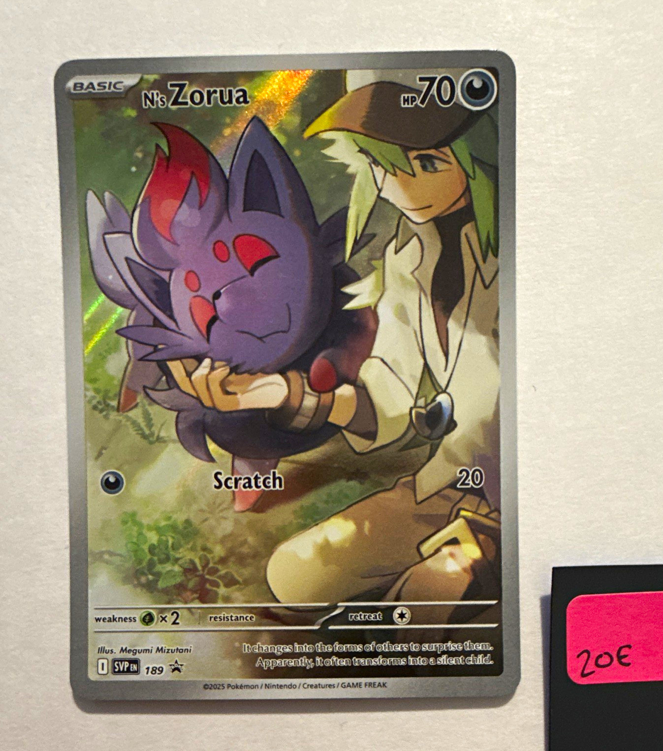 The Pokémon Company N’s Zorua 189 Sv Scarlet & Violet Promo Cards Promo Holo ENG
