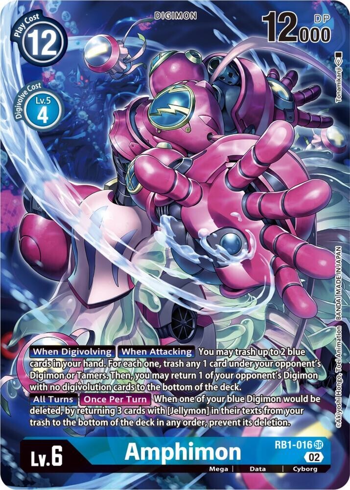 Amphimon Alternate Art – RB1-016 NM – Digimon TCG