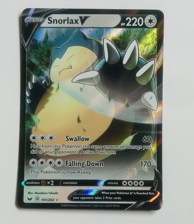 Snorlax V 141/202 Swsh01: Sword & Shield Holo – PTCG