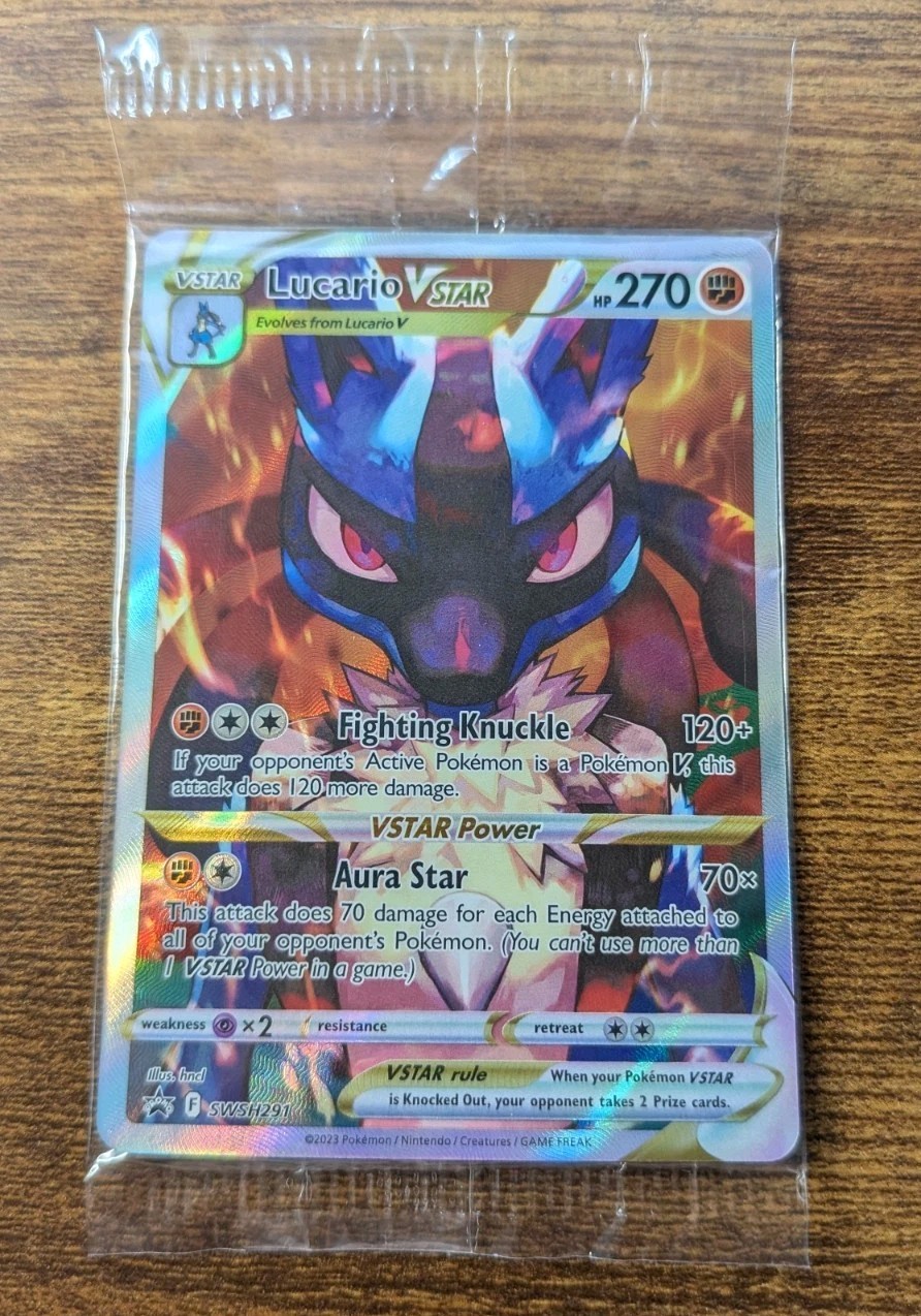 Pokemon TCG – Lucario VSTAR SWSH291 Promo – SEALED