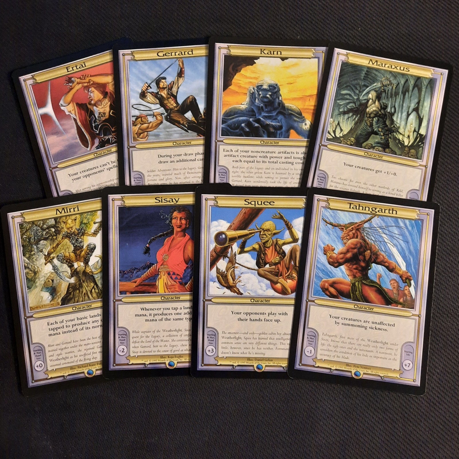 MTG Vanguard – Set 1 – NM Complete Set of 8 Magic the Gathering Oversize