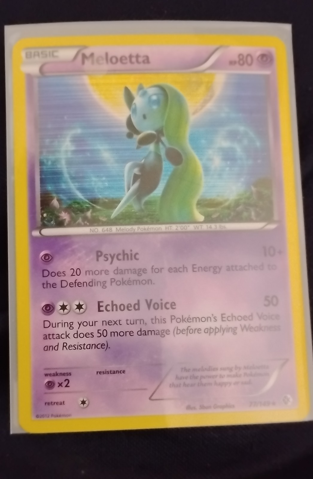 Meloetta 77/149 Boundaries Crossed Holo