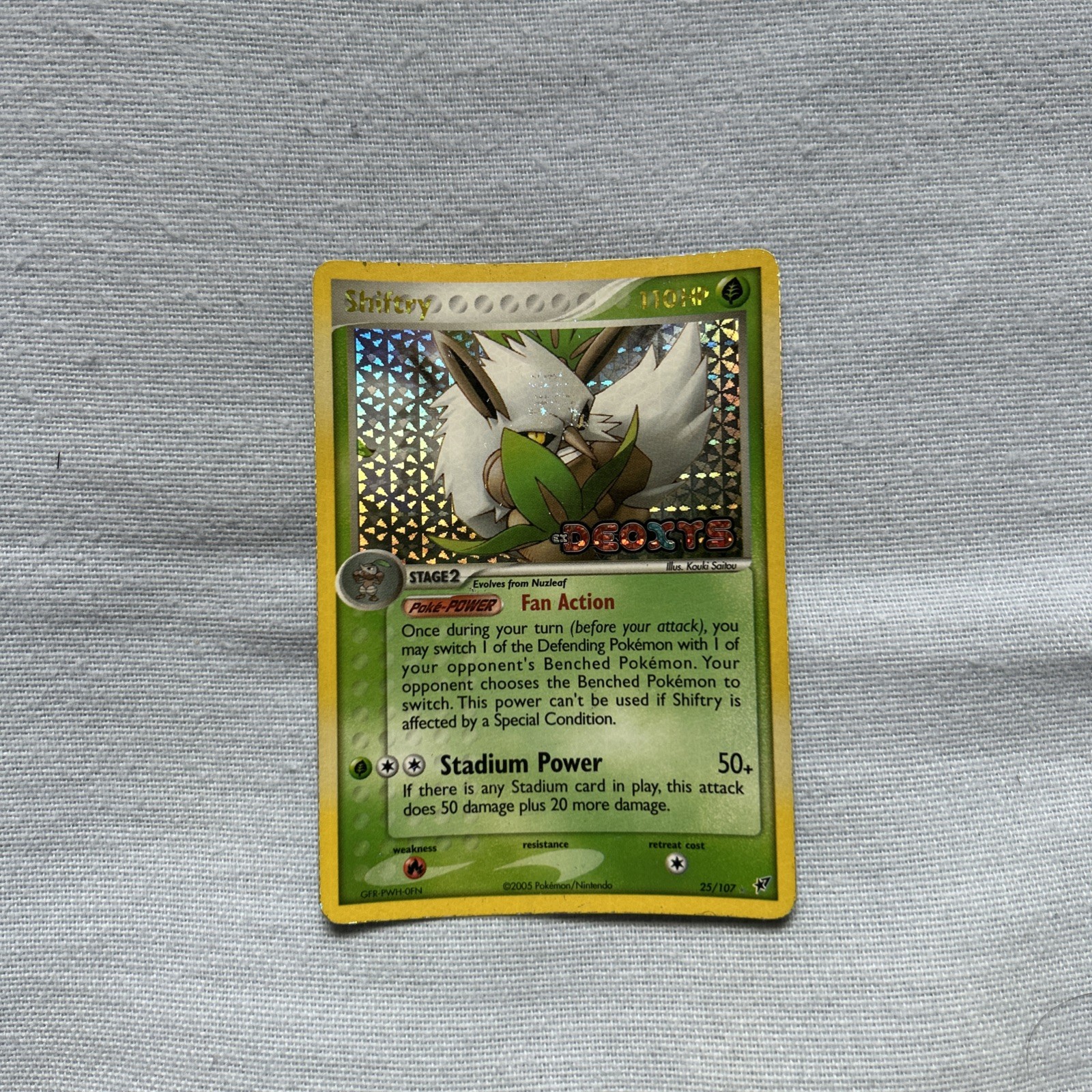 Shiftry 25/107 EX Deoxys Reverse Holo (Stage 2)