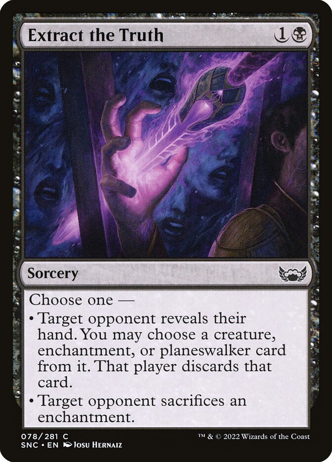 Extract the Truth (078) Streets of New Capenna x4 4x SNC MTG Playset Magic
