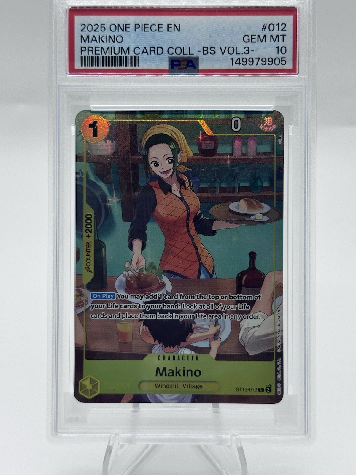 PSA 10 2025 ONE PIECE PREM CARD COLL -BEST SELECTION VOL.3- #012 MAKINO